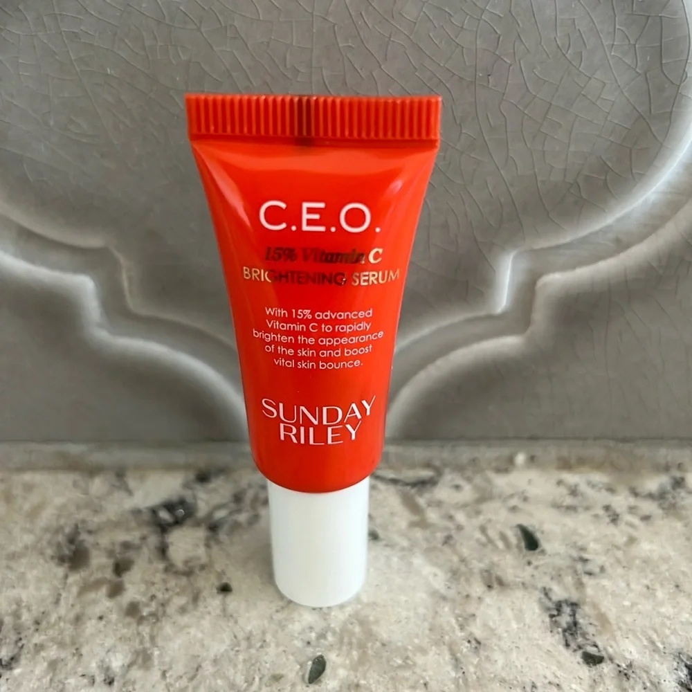 4/$14 C.E.O. 15% Vitamin C Brightening Serum by Sunday Riley, Travel Size, NEW!